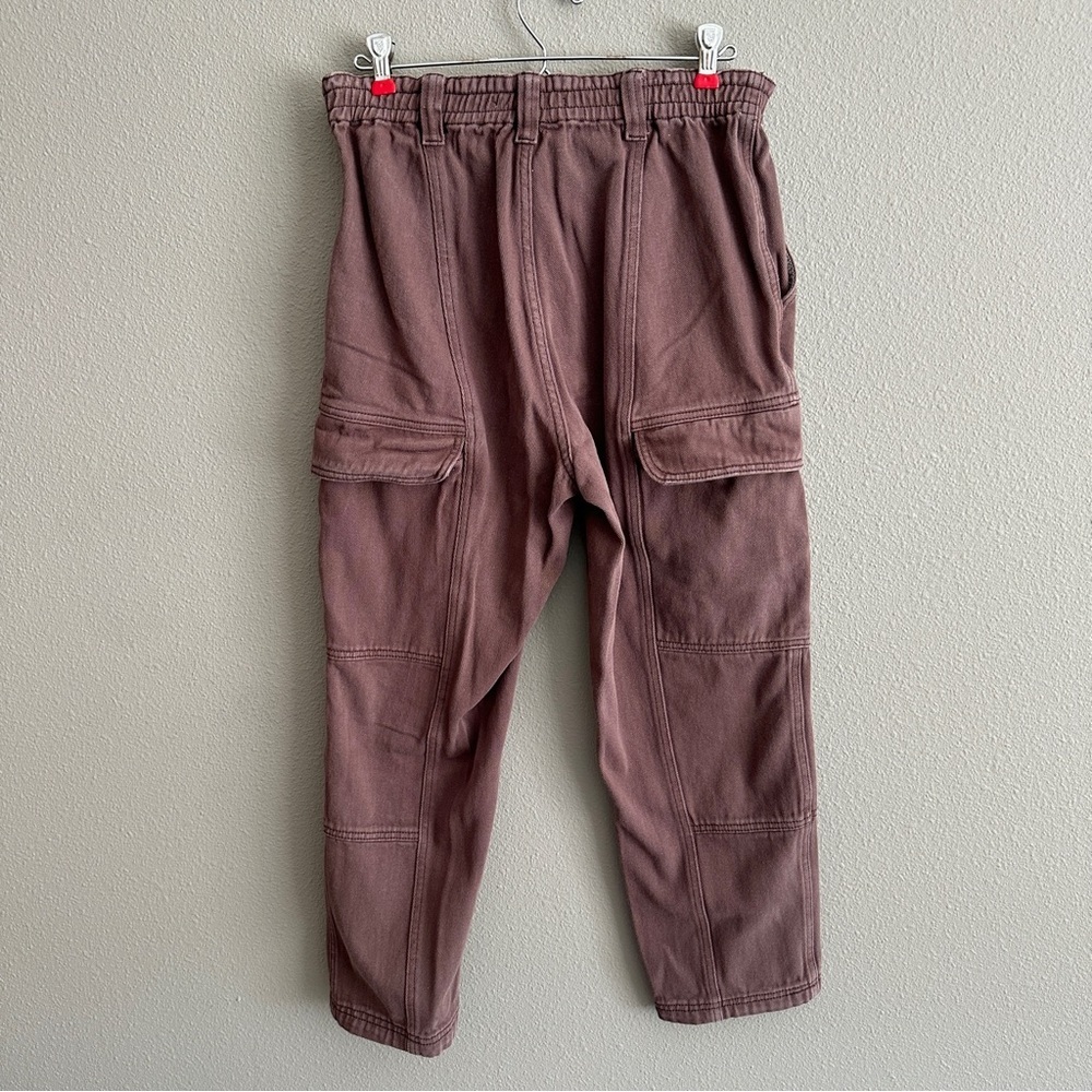 Pacsun Brown Elastic High Waist Cargo Jeans Medium - Picture 8 of 14